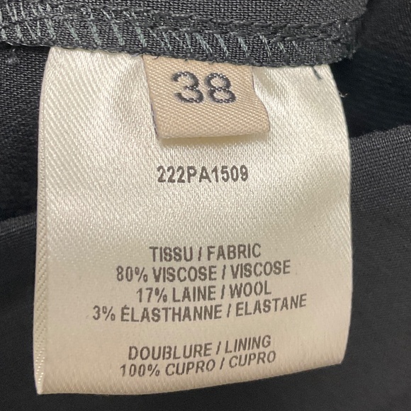 ALEXANDRE VAUTHIER BLACK CREPE DRESS PANTS - Picture 5 of 5